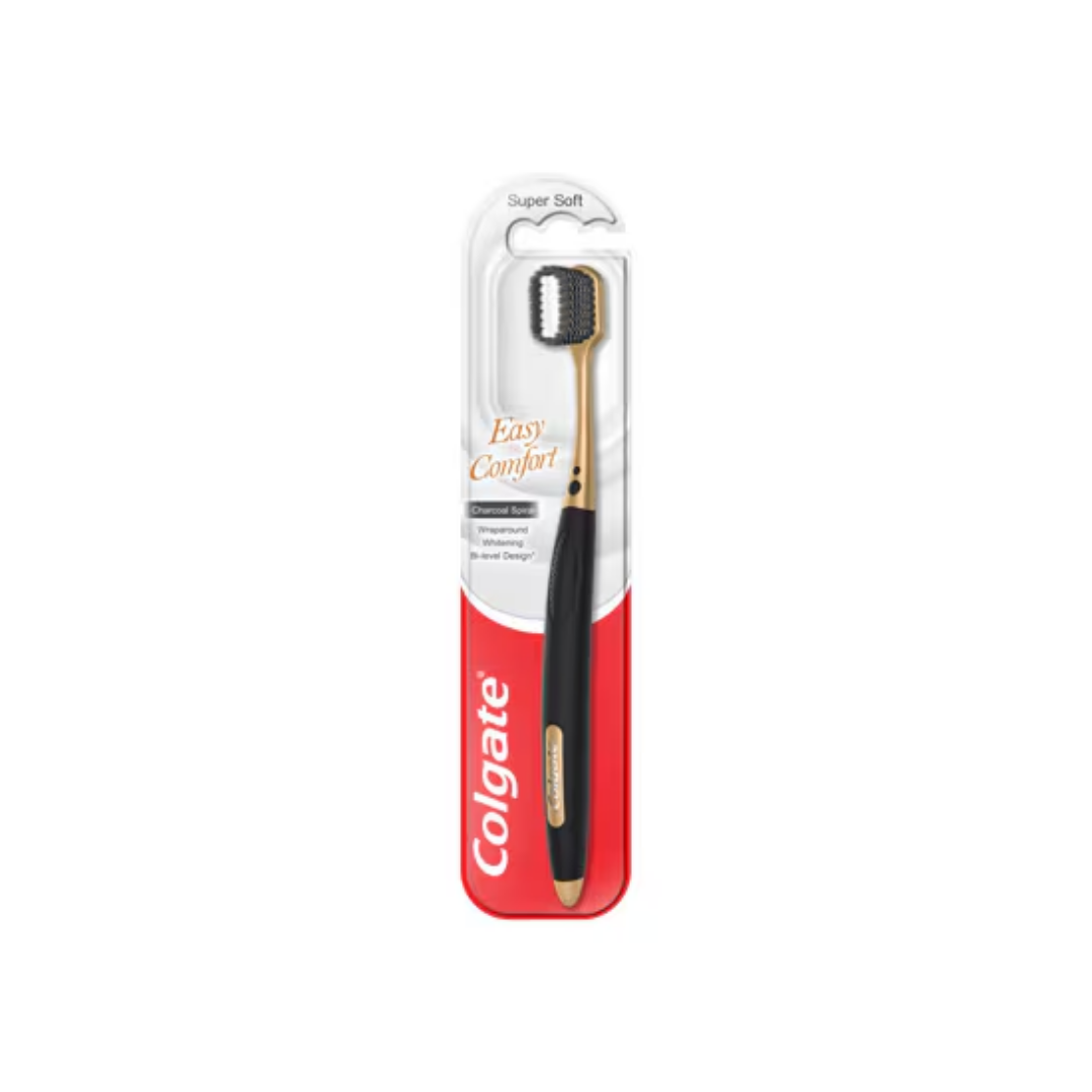 Colgate Easy Comfort Charcoal Spiral Toothbrush 1S